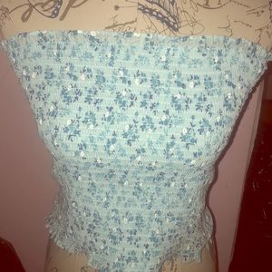 Floral tube top
